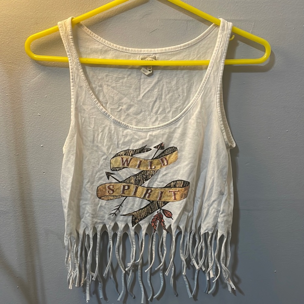 Fringe crop top